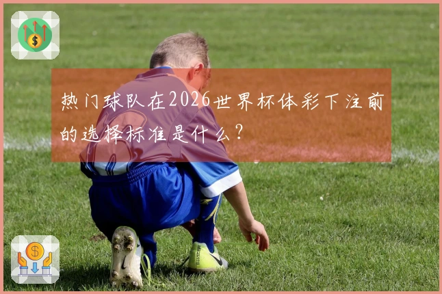 热门球队在2026世界杯体彩下注前的选择标准是什么？
