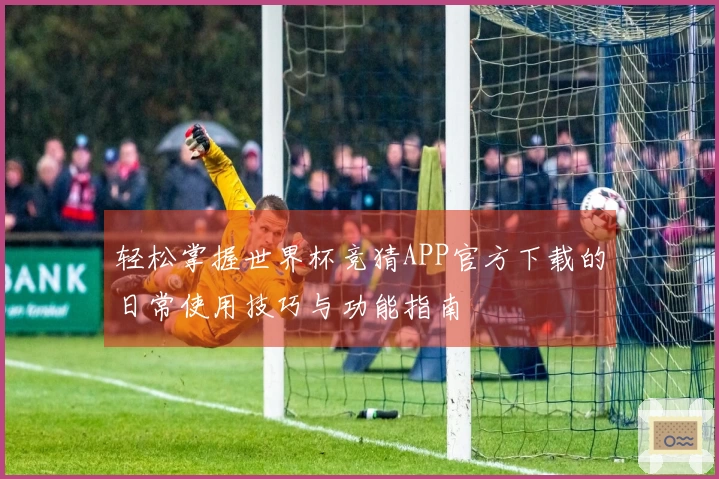 轻松掌握世界杯竞猜APP官方下载的日常使用技巧与功能指南