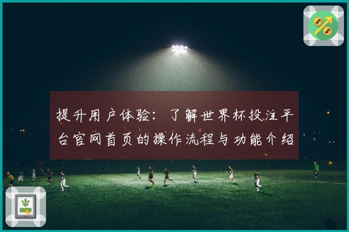 提升用户体验：了解世界杯投注平台官网首页的操作流程与功能介绍